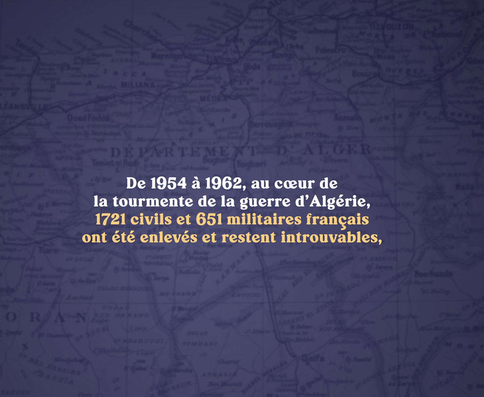 Graines de Mémoire : la guerre d'Algérie a été le théâtre de nombreuses disparitions forcées qui ont concerné civils et militaires français.