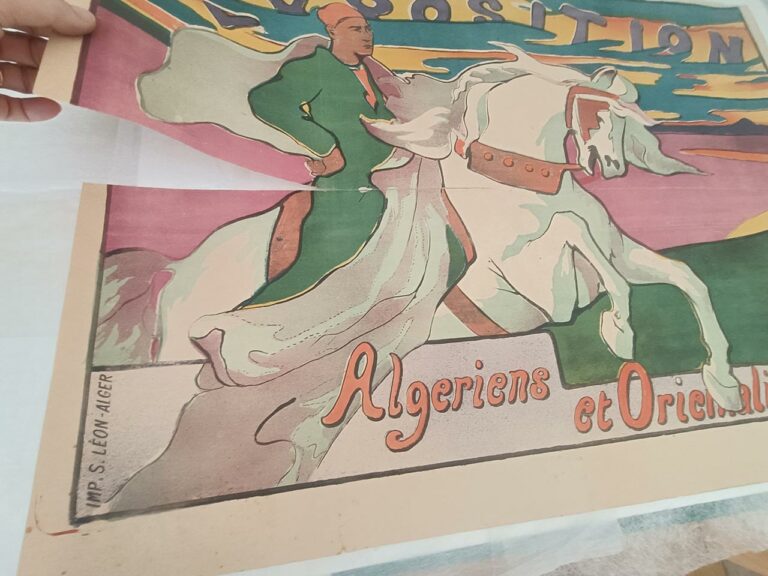 Restauration d’un document ancien sur l’Algérie conservé par le CDHA